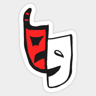 Sad/Funny clown Sticker